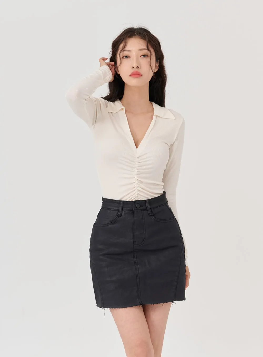 V-Neck Long Sleeve T-Shirt IG12