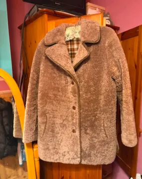 Vintage 70's Shearling Coat - Light Brown