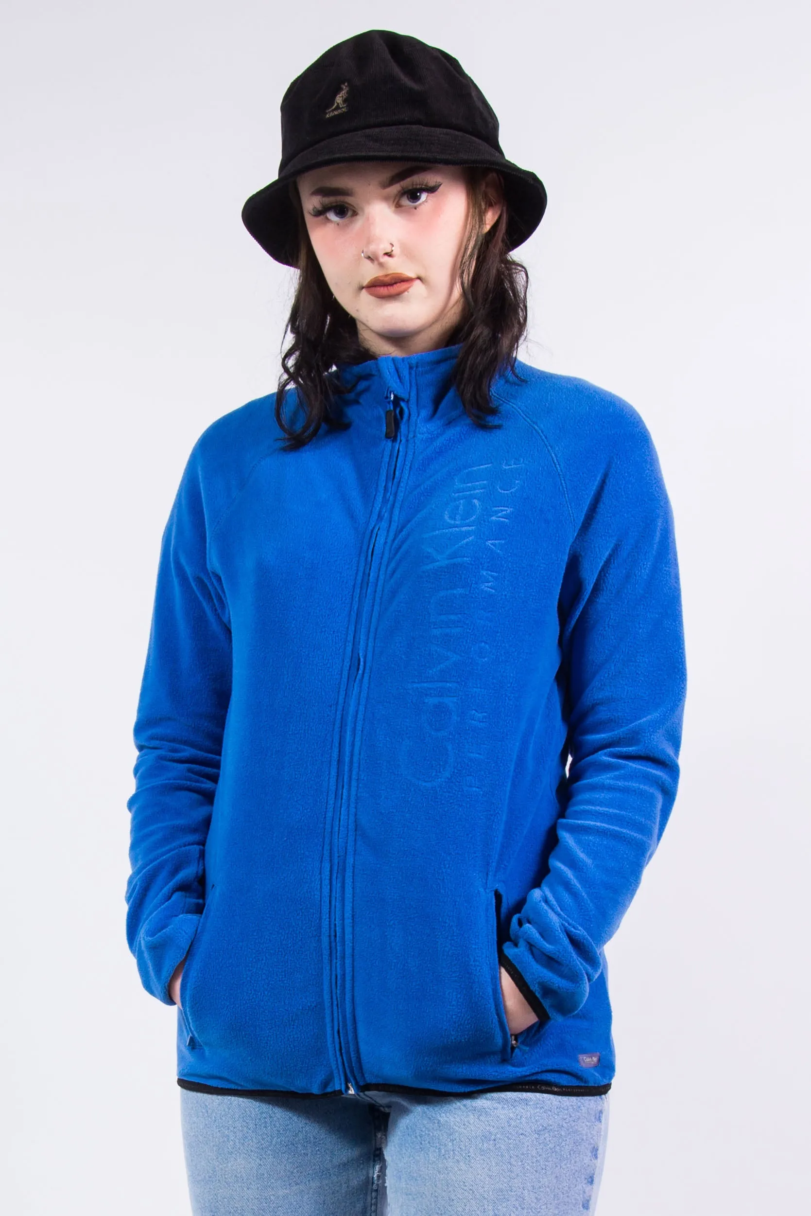 Vintage Calvin Klein Blue Fleece Jacket