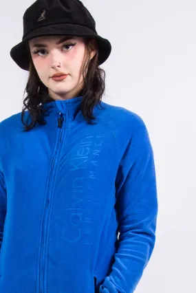 Vintage Calvin Klein Blue Fleece Jacket