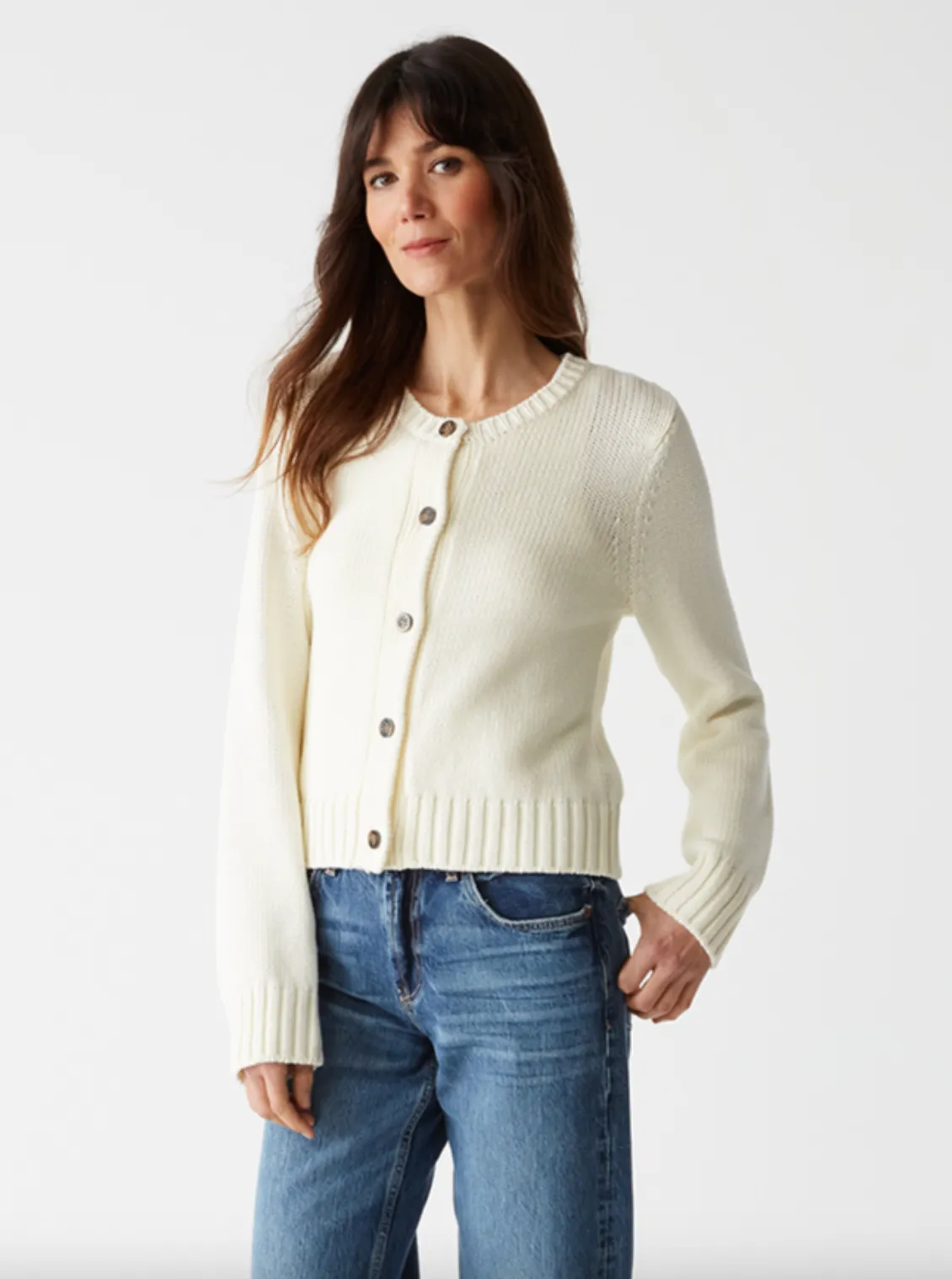 Willa Cardigan - Chalk