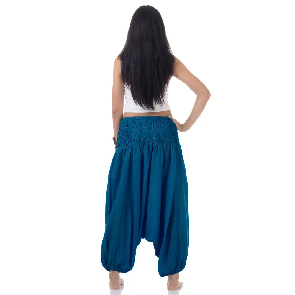 Women's 2-in-1 Jumpsuit Harem Pants Turquoise Tranquility