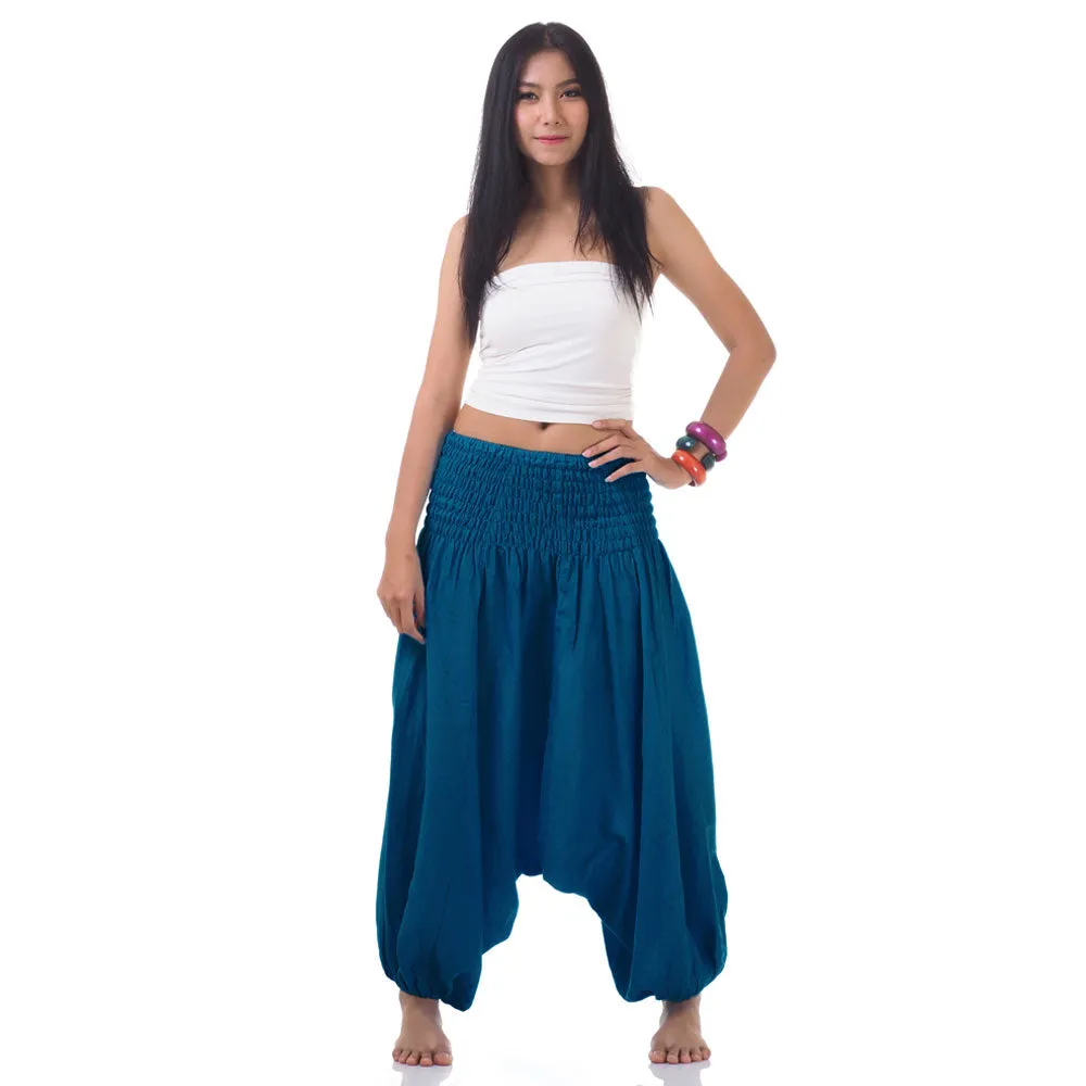 Women's 2-in-1 Jumpsuit Harem Pants Turquoise Tranquility