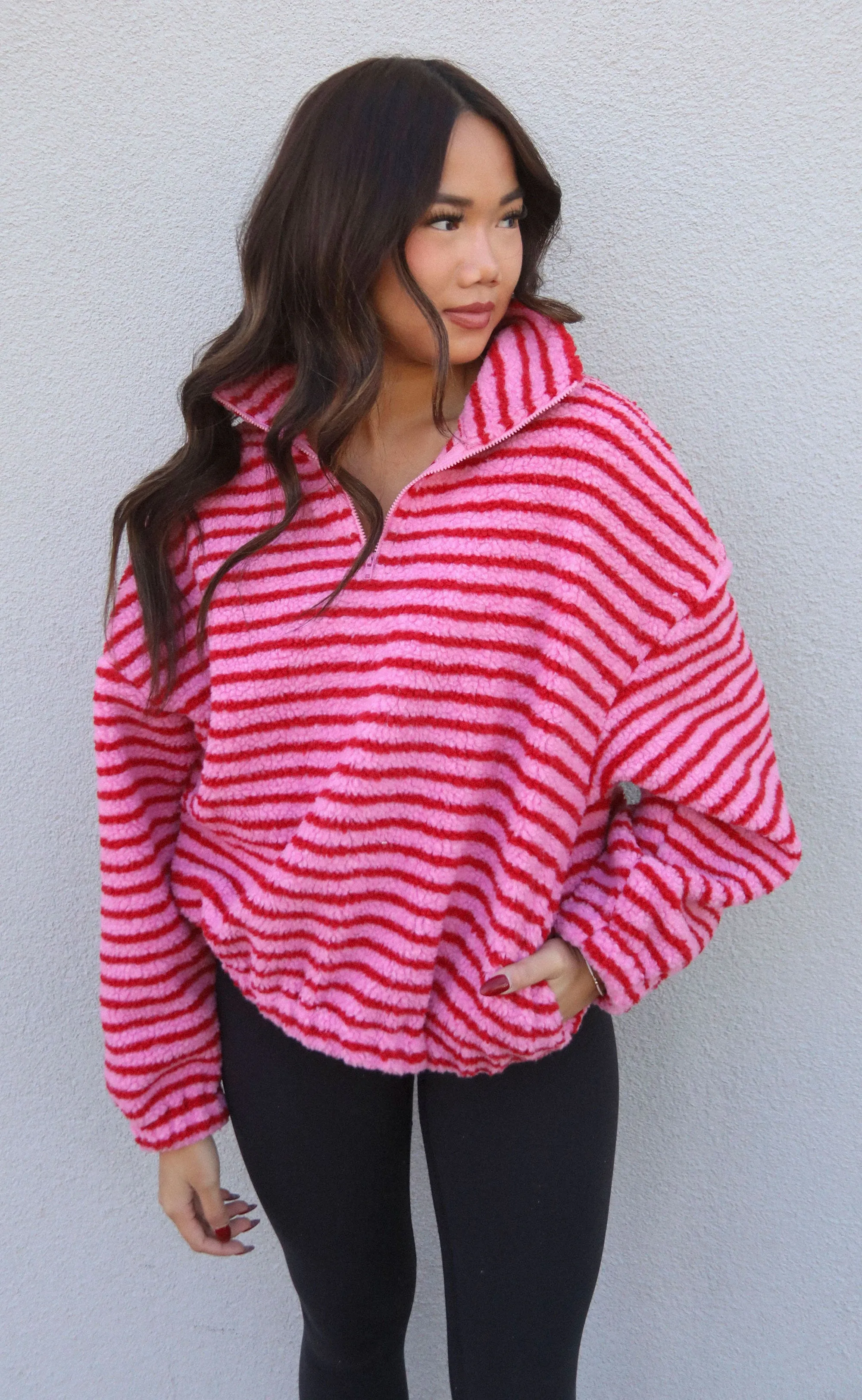 work this out quarter zip fleece